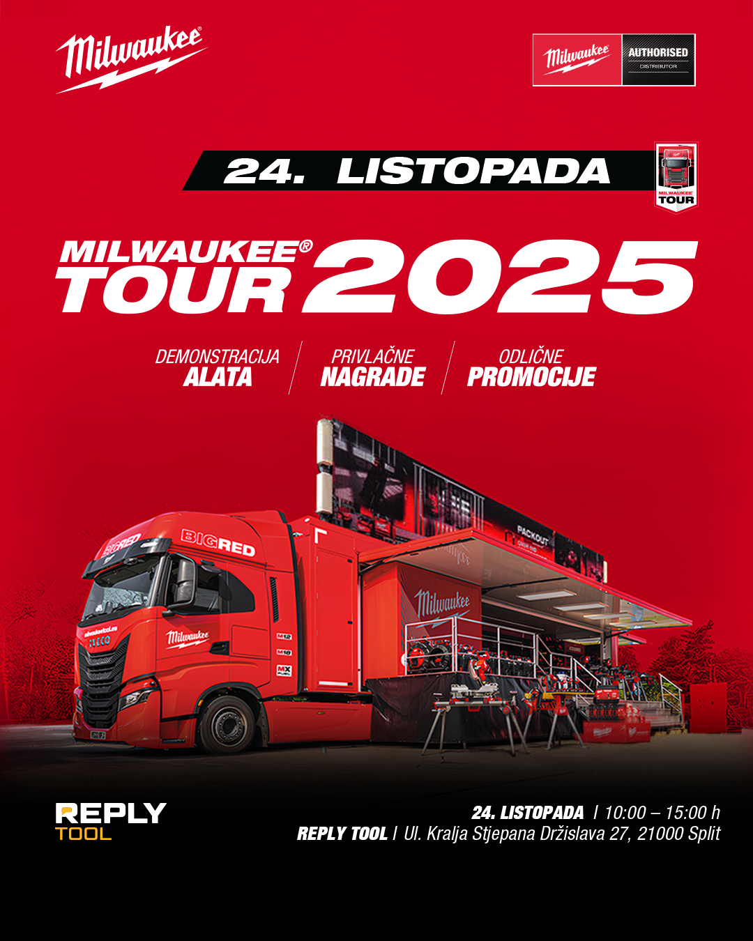Milwaukee Big Red Tour 2025 stiže u Split!